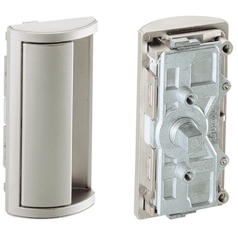 Hettich Fallenschloss-Einlassgriff, 80x40x15mm, Insert 41618, Metall vernickelt