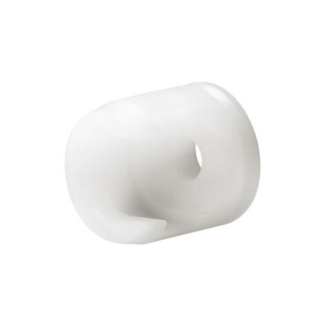 Hettich – Fixation avant pour tringle longitudinale – Version à visser – Plastique blanc pour façade InnoTech Atira – Vendu à l'unité
