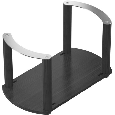Hettich Frontauszug-Tellerhalter ohne Endkappen,  OrgaStore 270,  9278310,  Buche anthrazit
