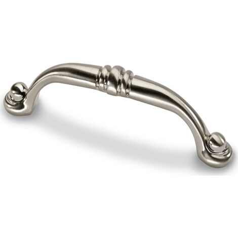 Hettich Griff Alberta, Bohrabst. 96 mm, Edelstahl Optik