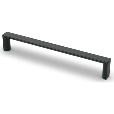 Hettich Griff Baldone,  Bohrabst. 96,  L 104 mm,  B 11 mm,  H 26 mm,  Schwarz matt