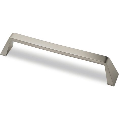 Hettich Griff Basilia,  Bohrabst. 192 mm,  Edelstahl Optik gebürstet