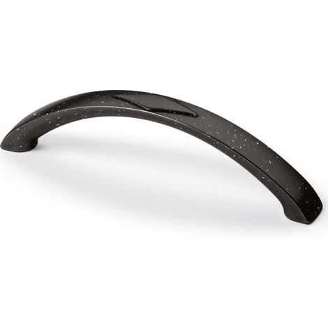 Hettich Griff Bracara,  Bohrabst. 128mm,  L 150mm,  Schwarz matt Vintage