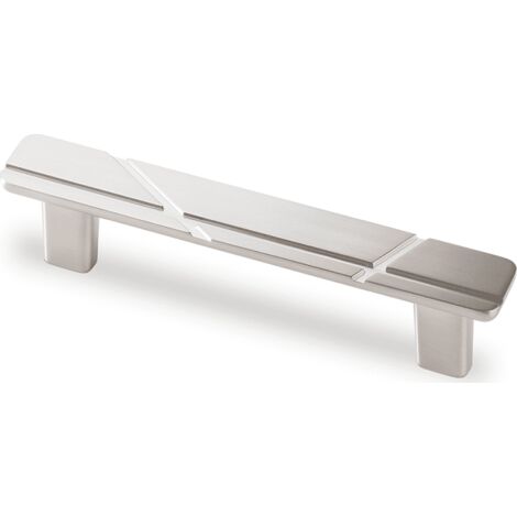 Hettich Griff Celista,  Bohrabst. 128 mm,  Edelstahl Optik gebürstet