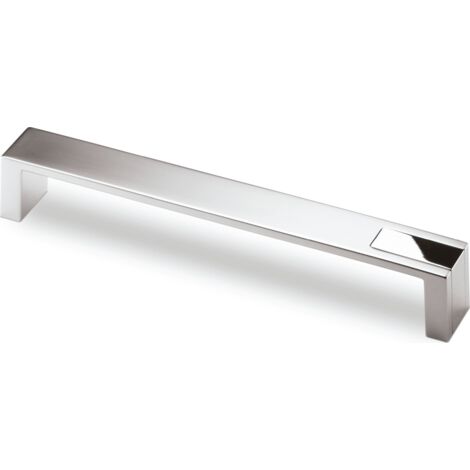 Hettich Griff Intra,  Bohrabst. 192 mm,  Verchromt matt / Verchromt glanz