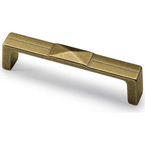 Hettich Griff Luro,  Bohrabst. 128mm,  L 138mm,  Messing Optik antik