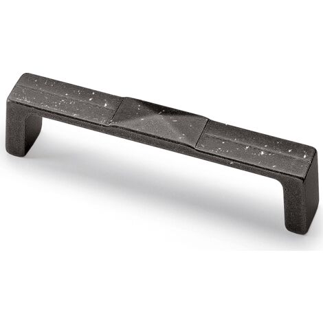 Hettich Griff Luro,  Bohrabst. 128mm,  L 138mm,  Schwarz matt Vintage