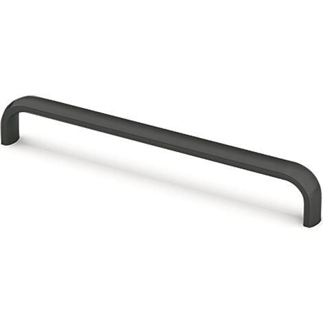 Hettich Griff Naila,  Bohrabst. 160,  L 167 mm,  B 12 mm,  H 26 mm,  Schwarz matt