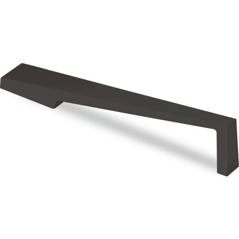 Hettich Griff Rialto,  Bohrabst. 160,  L 189 mm,  B 25 mm,  H 35 mm,  Schwarz matt
