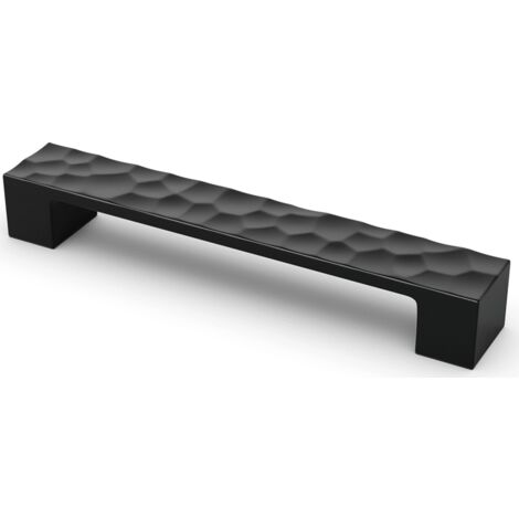 Hettich Griff Solda,  Bohrabst. 160,  L 180 mm,  B 29 mm,  H 26 mm,  Schwarz matt