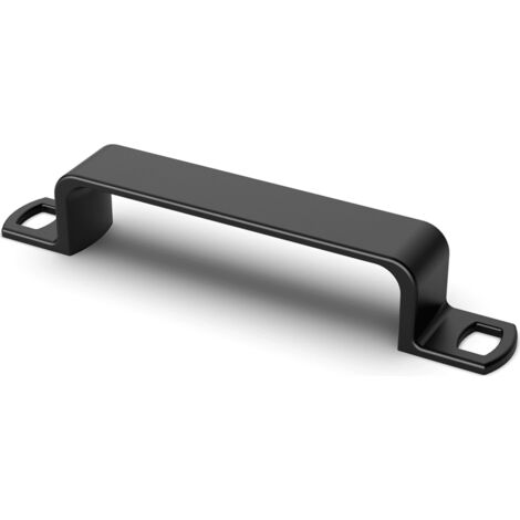 Hettich Griff Topeka,  Bohrabst. 128,  L 192 mm,  B 28 mm,  H 33 mm,  Schwarz matt