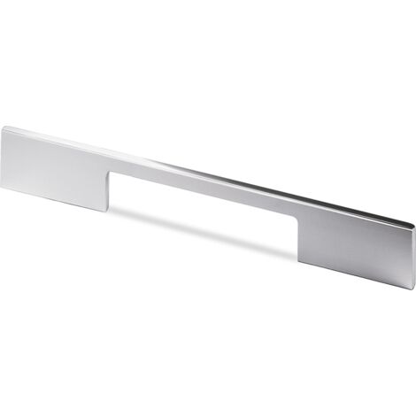 Hettich Griff Velitra ,  Bohrabst. 128mm,  L 204mm,  Verchromt glanz