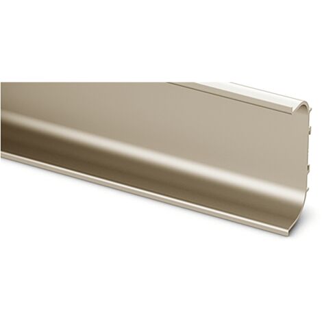 HETTICH Griffleiste Canis C, L 3500 mm, B 23 mm, H 70 mm, Edelstahl Optik, 9210132