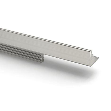 Hettich Griffleiste Riaza,  L 445mm,  m.Harpunensteg Edelstahl Optik gebürstet