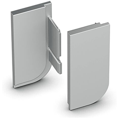 Hettich Griffmuld.-Endkappenset,  Canis L,  9210126, Anschlag links,  Aluminium