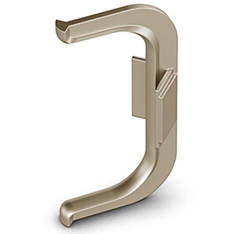 Hettich Griffmulde-Innenecke,  90°,  Canis C,  9210136,  Aluminium edelstahloptik