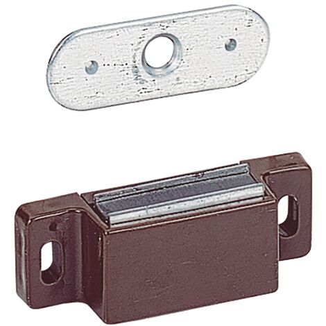 HETTICH Haftmagnetschnapper M71 + Gegenstück, HK 4 kg, KS braun