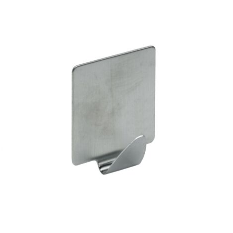 Hettich Haken selbstklebend Stahl, Edelstahl Optik, 2 Stück Möbelbeschläge