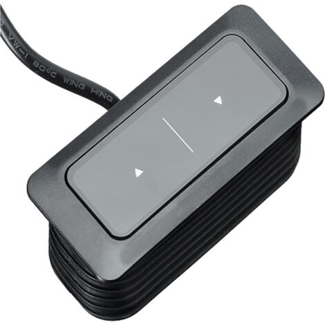 Hettich Handschalter LegaDrive Touch Basic Inlay 9243921,  für Tischplatten,  schwarz
