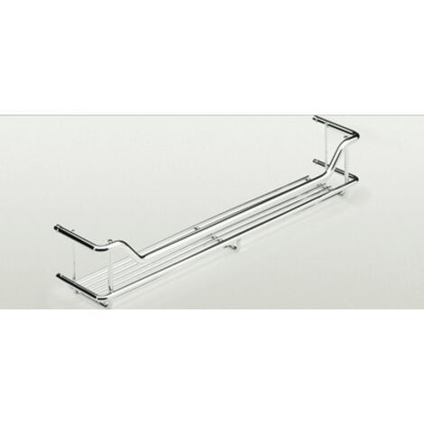 Hettich Hochschrank-Einhängekorb 49263, klein, B 400mm, H 72mm, T 75mm, Stahl verchromt