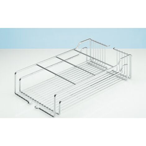 Hettich Hochschrank-Flaschenkorb,  Dispensa 70804,  mit 2-fach Reling,  KB 400mm,  Stahl