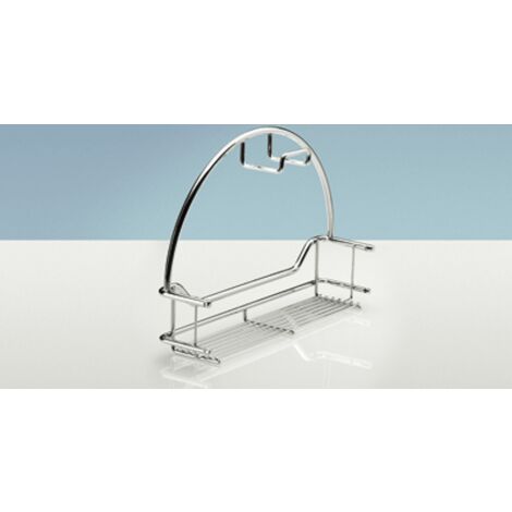 Hettich Hochschrank-Schlauchhalter,  49267, B 300mm, H 224mm, T 75mm,  Stahl verchromt