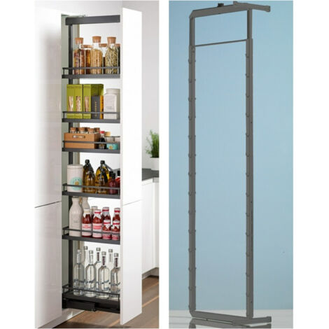 Hettich Hochschrankauszugrahmen Dispensa 90° 9117214, 1845- 2245mm Stahl