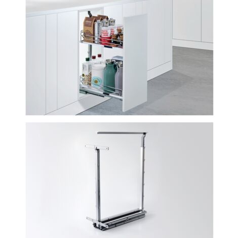 Hettich Höhenverstellbarer Tragrahmen Dispensa Junior Slim,  695 - 783,  anthrazit