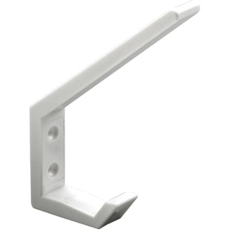 Hettich Hut- & Mantelhaken 13,5 x 1,8 x 9,0 cm Kunststoff weiß - 1 Stück Haken
