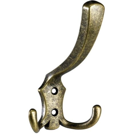 Hettich Hut- und Mantelhaken 12,5 x 7,7 x 7,5 cm  brüniert gold - 1 Stück Möbelbeschläge