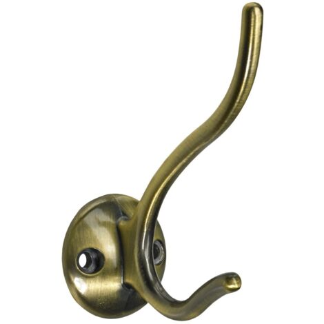 Hettich Hut- und Mantelhaken 8,7 x 3,5 x 7,3 cm  brüniert - 1 Stück Möbelbeschläge