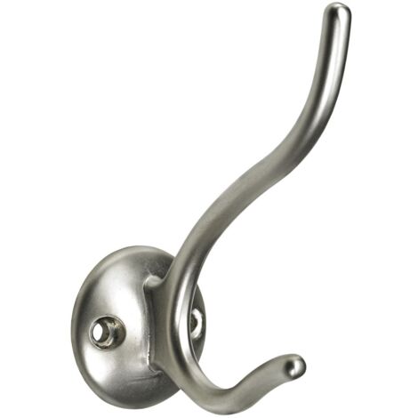 Hettich Hut- und Mantelhaken 8,7 x 3,5 x 7,3 cm  vernickelt - 1 Stück Möbelbeschläge