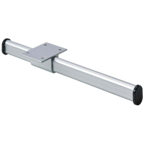 Hettich Kleiderstange 225 mm Aluminium/Kunststoff, silberfarben, 1 Stück Möbelbeschläge