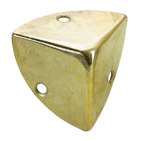HETTICH Kofferecke Stahl vermessingt zum Anschrauben, L.28 mm HETTICH