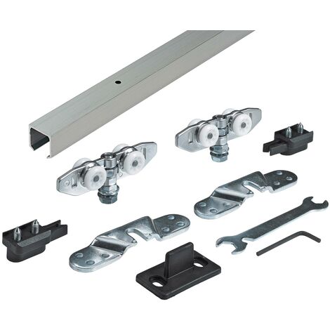 Hettich Komplettset für eine Tür - TopLine 8plus, für Türen 2000mm, Schiebetürbeschlag