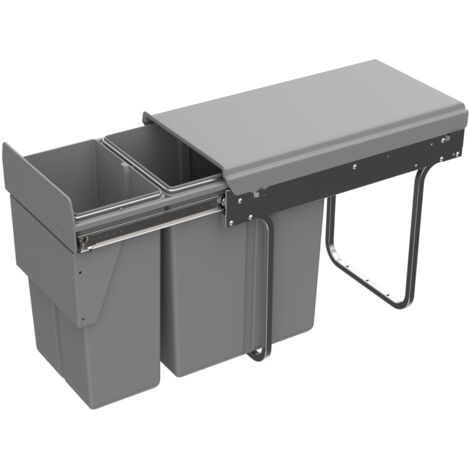 Hettich Küchen-Abfallsystem,  mit Vollauszug,  1x20/1x10l,  49476, Schrankb.min. 300mm