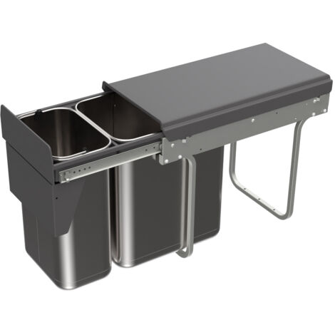 Hettich Küchen-Abfallsystem, mit Vollauszug, 1x20/1x10l, 49477, Schrankb.min. 300mm