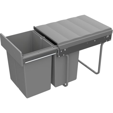 Hettich Küchen-Einbauabfallsammler,  Bin.it Duo II 49474,  KB min.400mm,  20l