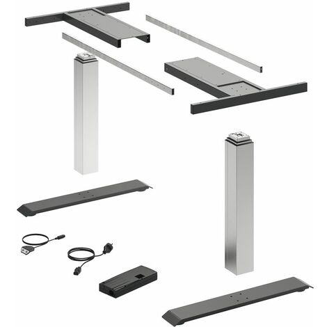 HETTICH LegaDrive Tischgestell-Set Basic silber graphit
