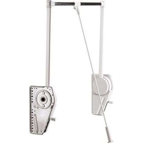 Hettich – Lève-vêtements Duo Lift 18 – Acier et plastique – Charge 18 kg – Optimise l'espace dressing – Système d'élévateur pour penderie