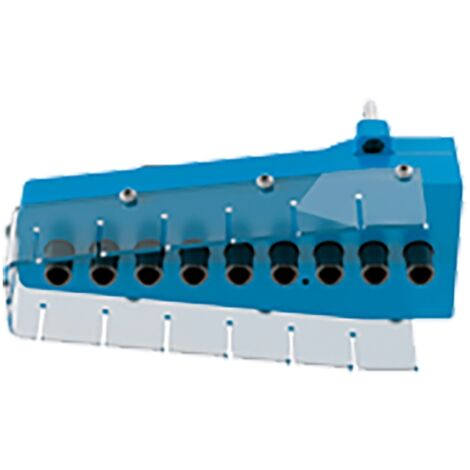 Hettich Lochreihenbohrung-Wechselbohrgetriebe,  BlueMax Mini Modular 9132097,  9 Spindeln