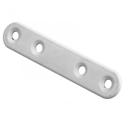 HETTICH Lot de 12 Pattes d'assemblage Blanc HETTICH, l.15 mm