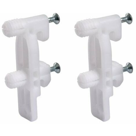 Hettich – Lot de 2 attaches façade à enfoncer – Chevilles à expansion plastique – Fixation rapide pour tiroirs en bois – Installation sécurisée