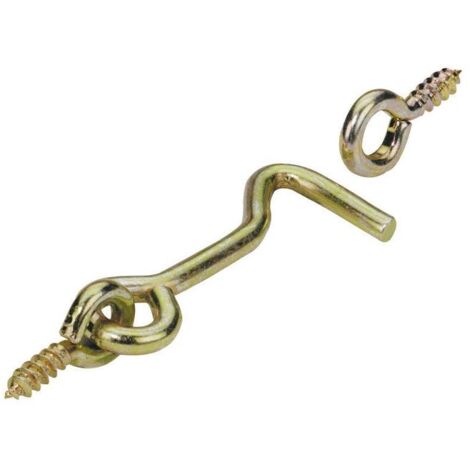 HETTICH Lot de 4 crochets de contrevent acier HETTICH, L.37 x l.16 mm