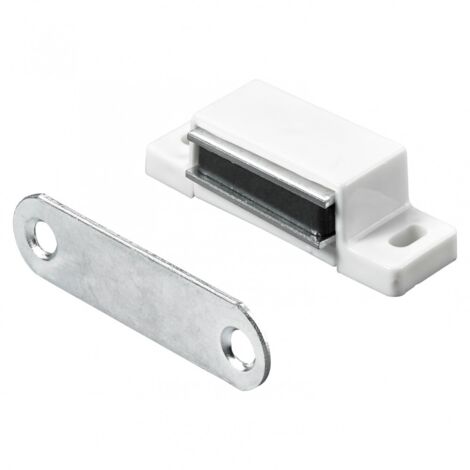 Hettich Magnetschnäpper 15 x 14 x 45 mm weiß 5 kg - 10 Stück Möbelbeschläge