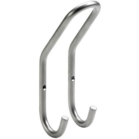 Hettich Mantelhaken 16,5 x 5,2 x 6,5 cm Stahl silber - 1 Stück Hakenleisten