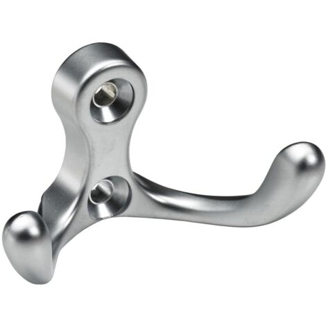 Hettich Mantelhaken 3,1 x 5,8 x 2,9 cm Aluminium-Optik - 1 Stück Möbelbeschläge