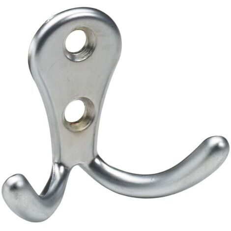 Hettich Mantelhaken 4,4 x 5,4 x 2,4 cm Aluminium-Optik - 1 Stück Möbelbeschläge