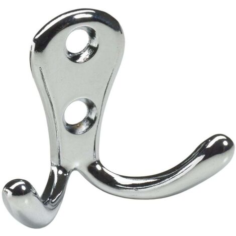 Hettich Mantelhaken 4,4 x 5,4 x 2,4 cm Zinkdruckguss verchromt - 1 Stück Möbelbeschläge