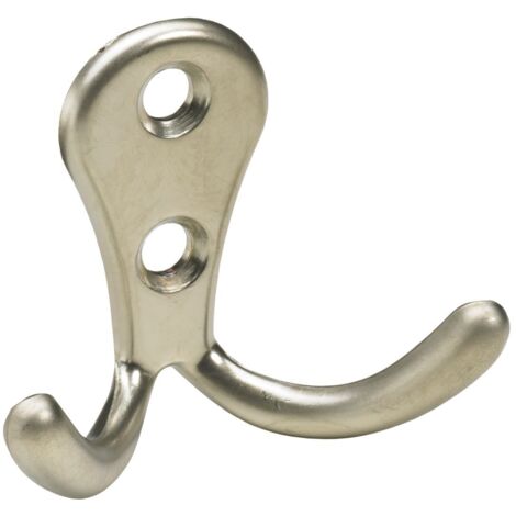 Hettich Mantelhaken 4,4 x 5,4 x 2,4 cm Zinkdruckguss vernickelt - 1 Stück Möbelbeschläge
